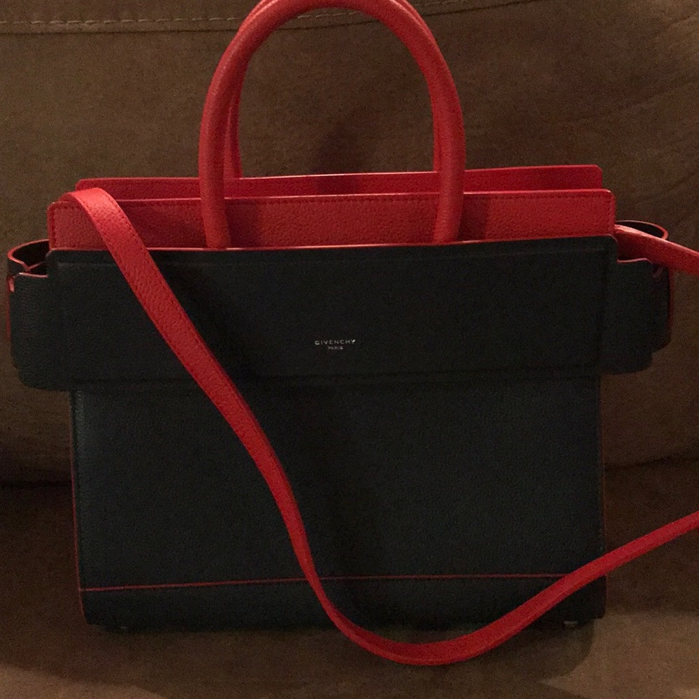 Givenchy Handbag Navy blue and Red